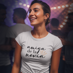 CAMISETA DESPEDIDA DE SOLTERA - AMIGA DE LA NOVIA CORONA