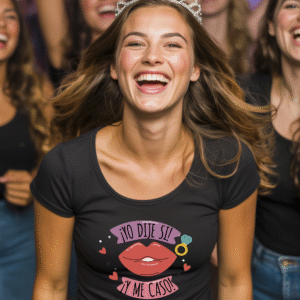 CAMISETA DESPEDIDA DE SOLTERA - LA NOVIA -DIJE QUE SI Y ME CASO